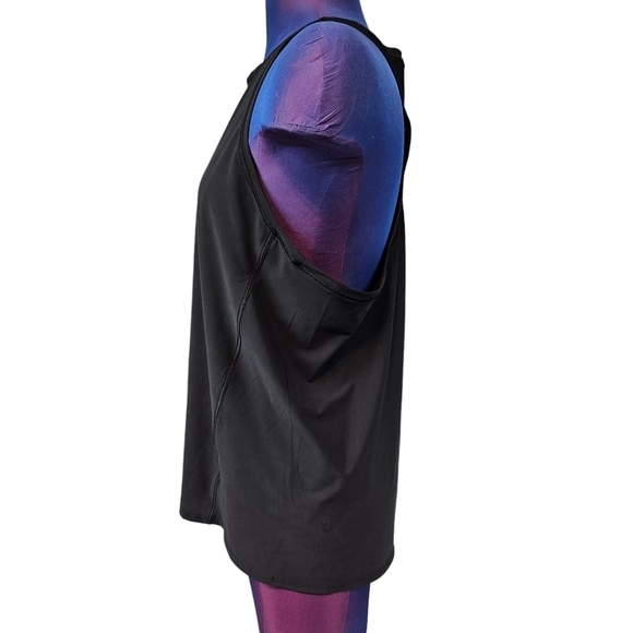 Athleta Black Chi Racerback Exercise Tank Top Size Medium Women's F92 - Picture 3 of 8